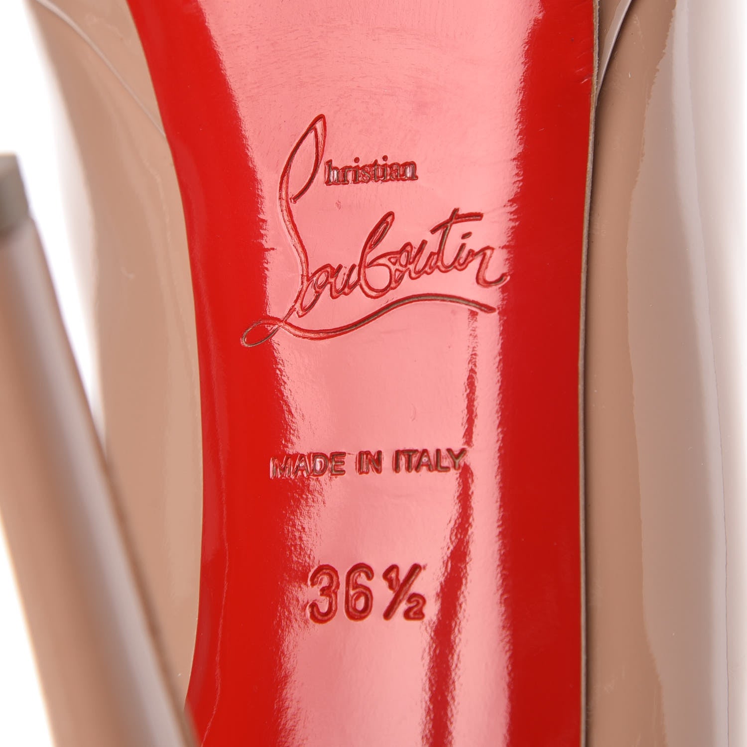 Christian Louboutin Patent New Simple 120 Pumps 36.5 Nude 7 of 8