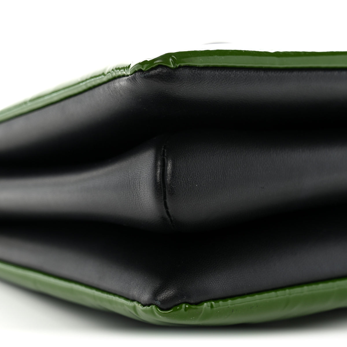 Patent Embossed Monogram Coussin PM Green Black