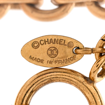 Chanel Metal Quilted CC Necklace Gold 6 of 6