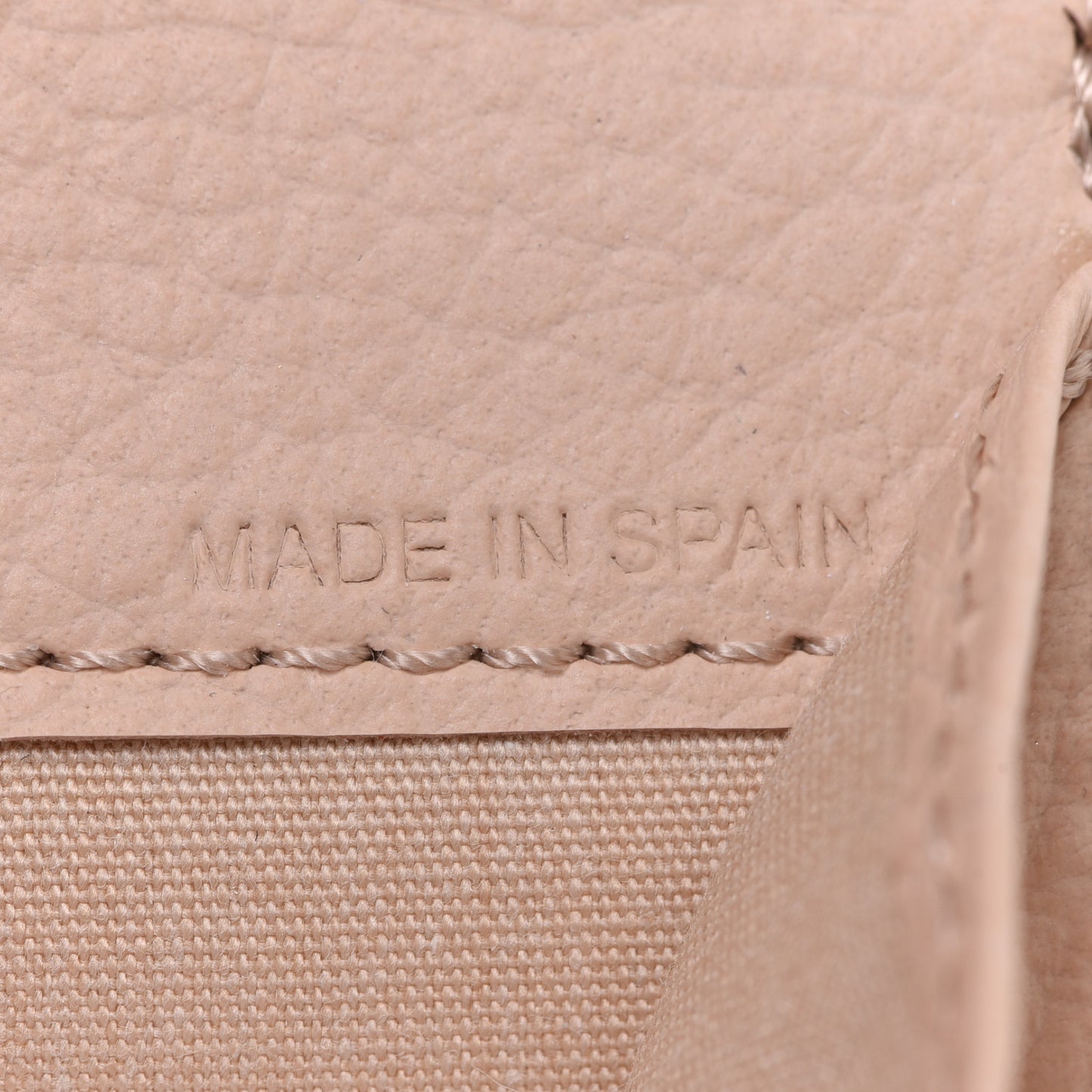 Calfskin Alphabet Mini Trifold Wallet Cement Pink