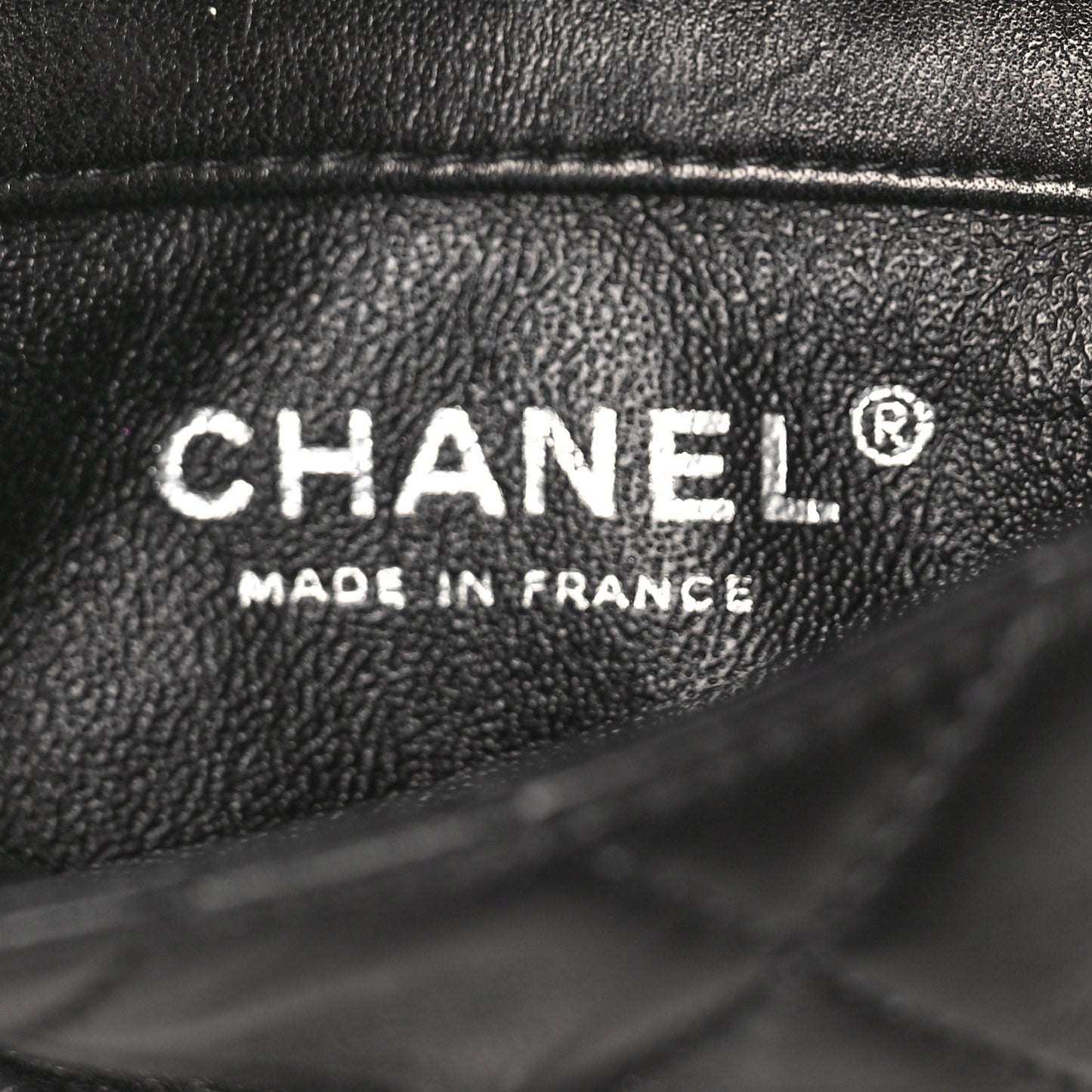 Lambskin Quilted Mineral Nights Flap Wristlet Black