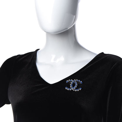 Chanel Gripoix Pearl CC Star Brooch Gold Blue 2 of 4