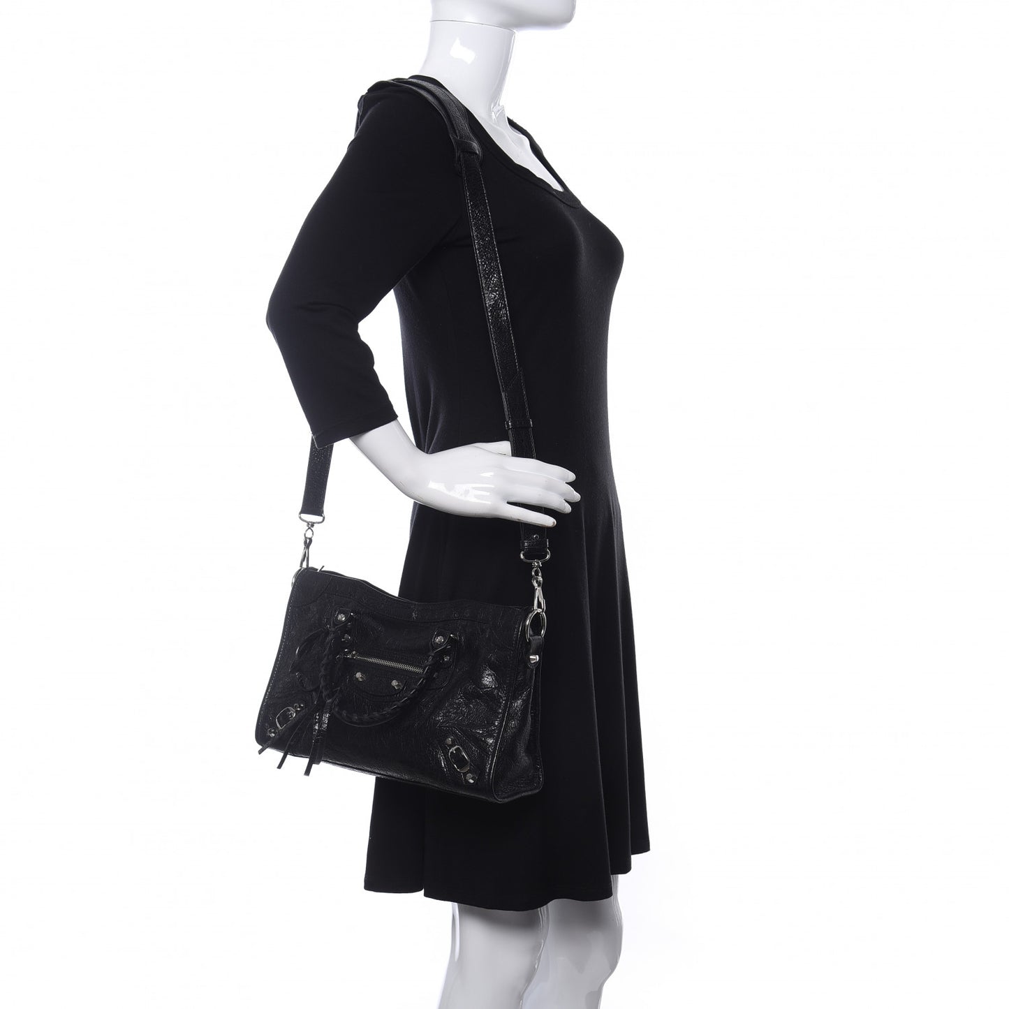 Agneau Classic Silver Hardware S City Black