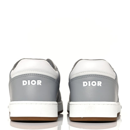 Christian Dior Smooth Calfskin Jacquard Oblique Mens B27 Low Top Sneakers 39 Beige Blue 5 of 10