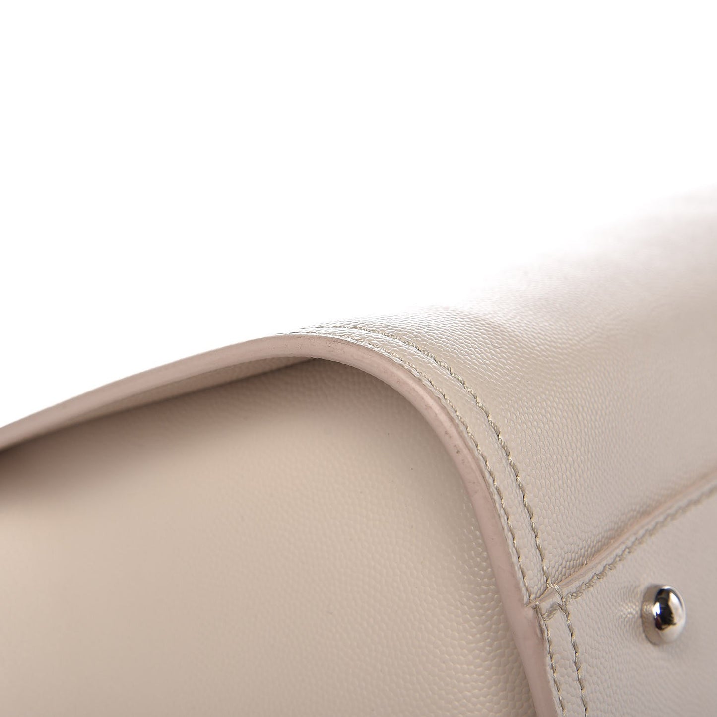 Caviar Large Studded Deauville Tote Beige