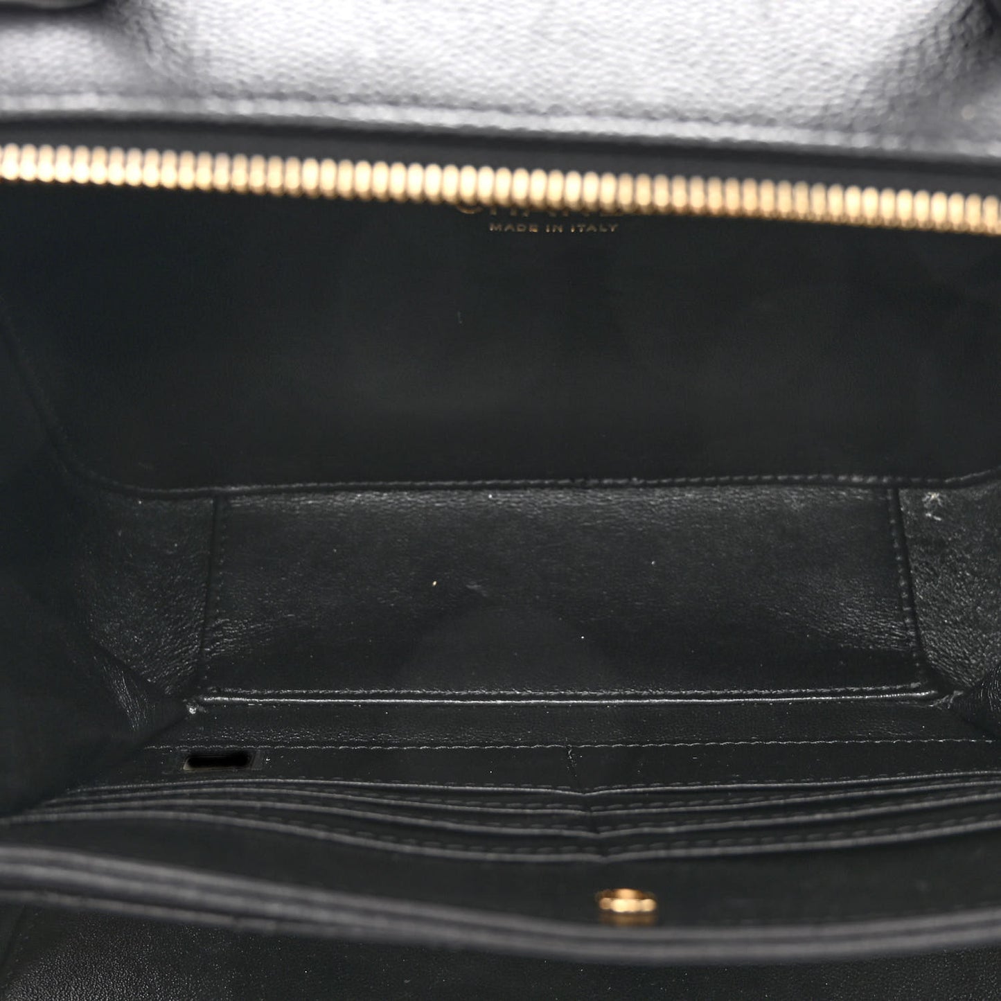 Caviar Quilted Large CC Filigree Vanity Case Black