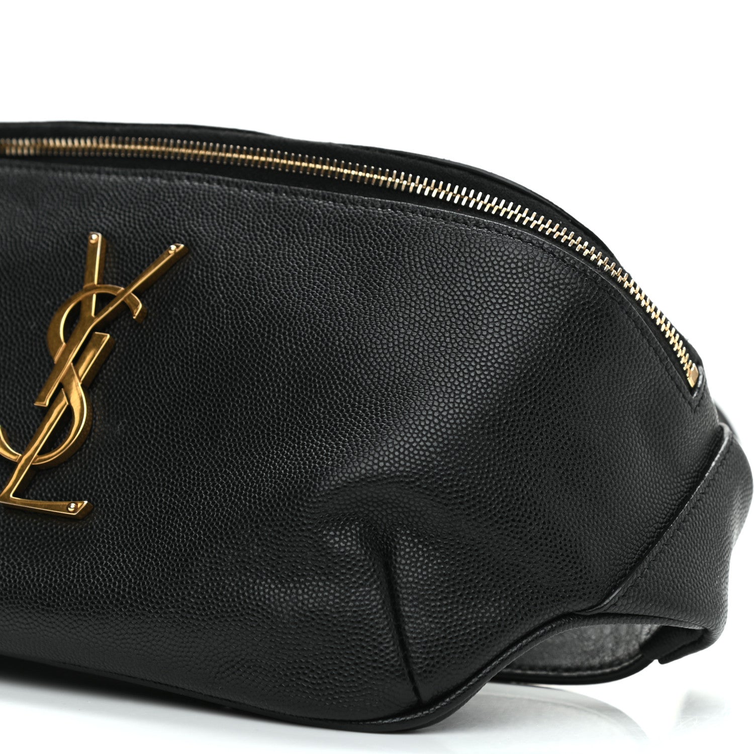 Saint Laurent Grain De Poudre Monogram Belt Bag Black 10 of 11