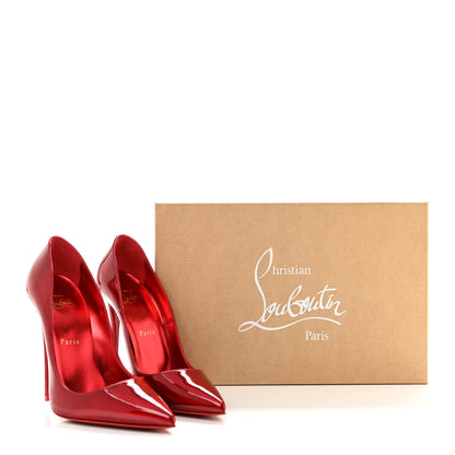 Christian Louboutin Metallic Patent Psychic So Kate 120 Pumps 38.5 Loubi 9 of 9