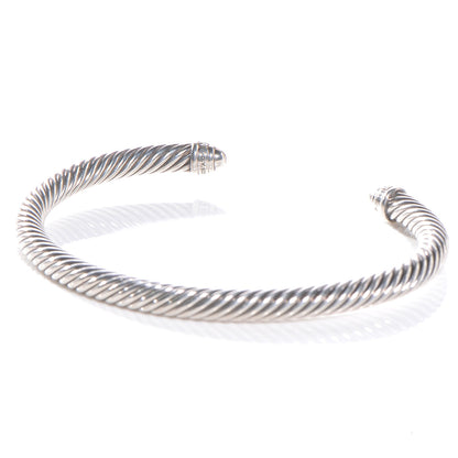 David Yurman Sterling Silver Diamond 5mm Cable Classics Dome Bracelet 3 of 4