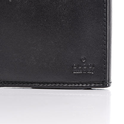 Gucci Denim Calfskin Monogram Blake Continental Wallet Black 6 of 8