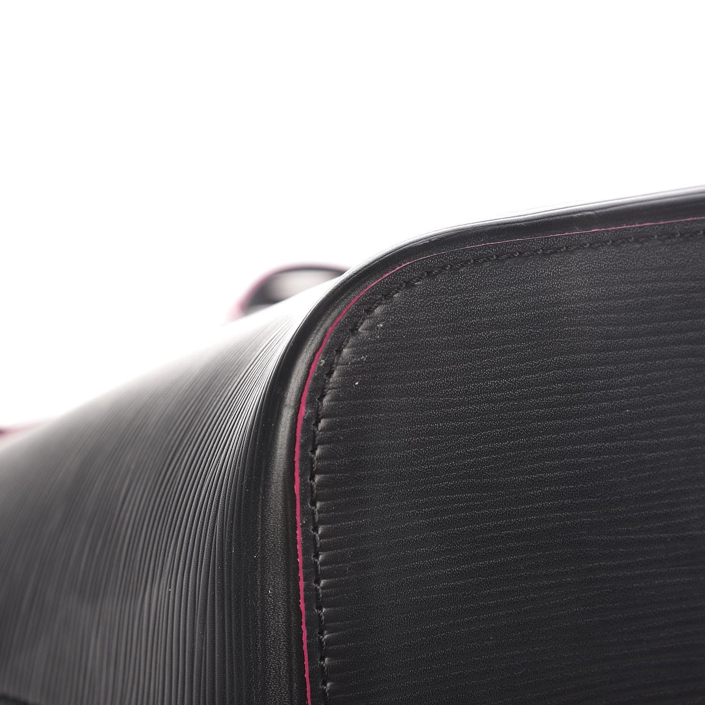 Epi Neverfull MM Black Hot Pink