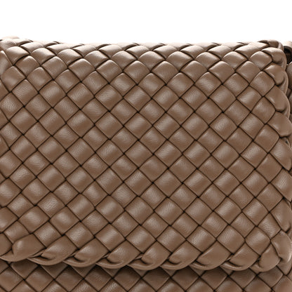 Bottega Veneta Nappa Intreccio Mini Cobble Shoulder Bag Taupe Grey 8 of 12
