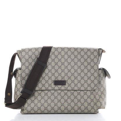 Gucci GG Plus Monogram Messenger Diaper Bag Dark Brown 2 of 21