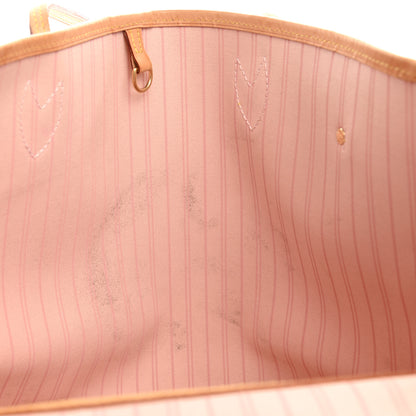 Louis Vuitton Damier Azur Neo Neverfull MM Rose Ballerine 12 of 12