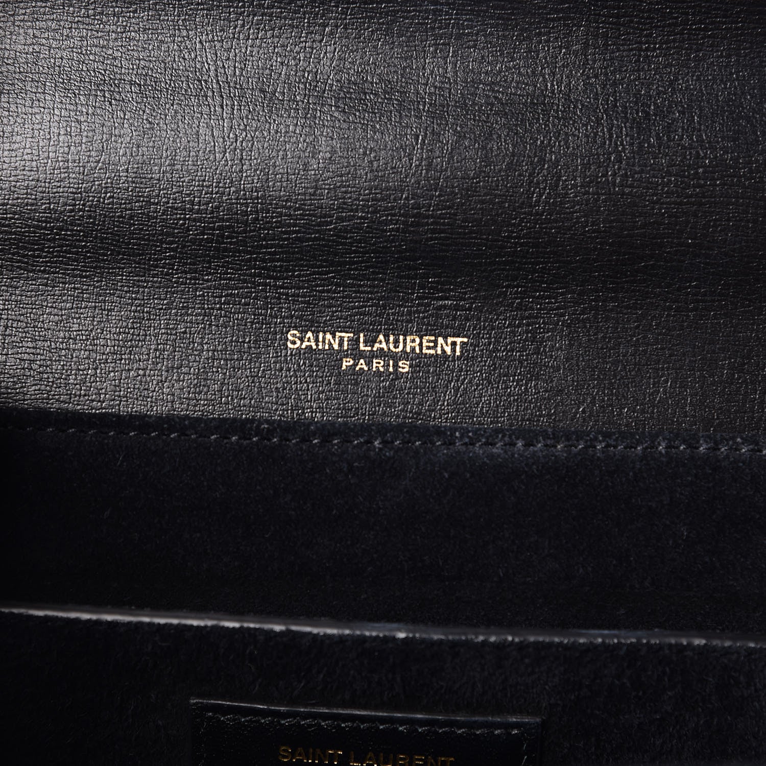 Saint Laurent Smooth Calfskin Suede Medium Bellechasse Black 9 of 10