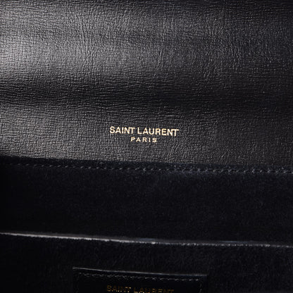 Saint Laurent Smooth Calfskin Suede Medium Bellechasse Black 9 of 10