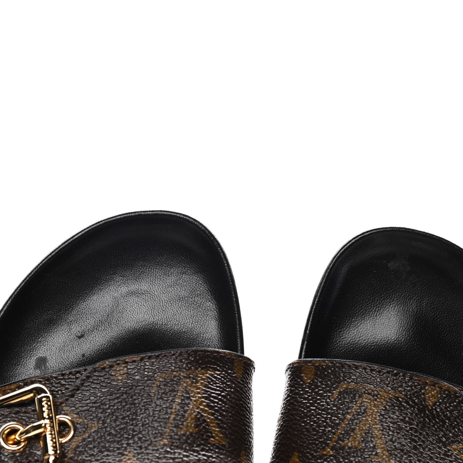 Louis Vuitton Monogram Bom Dia Mule Sandals 37 Black 5 of 5