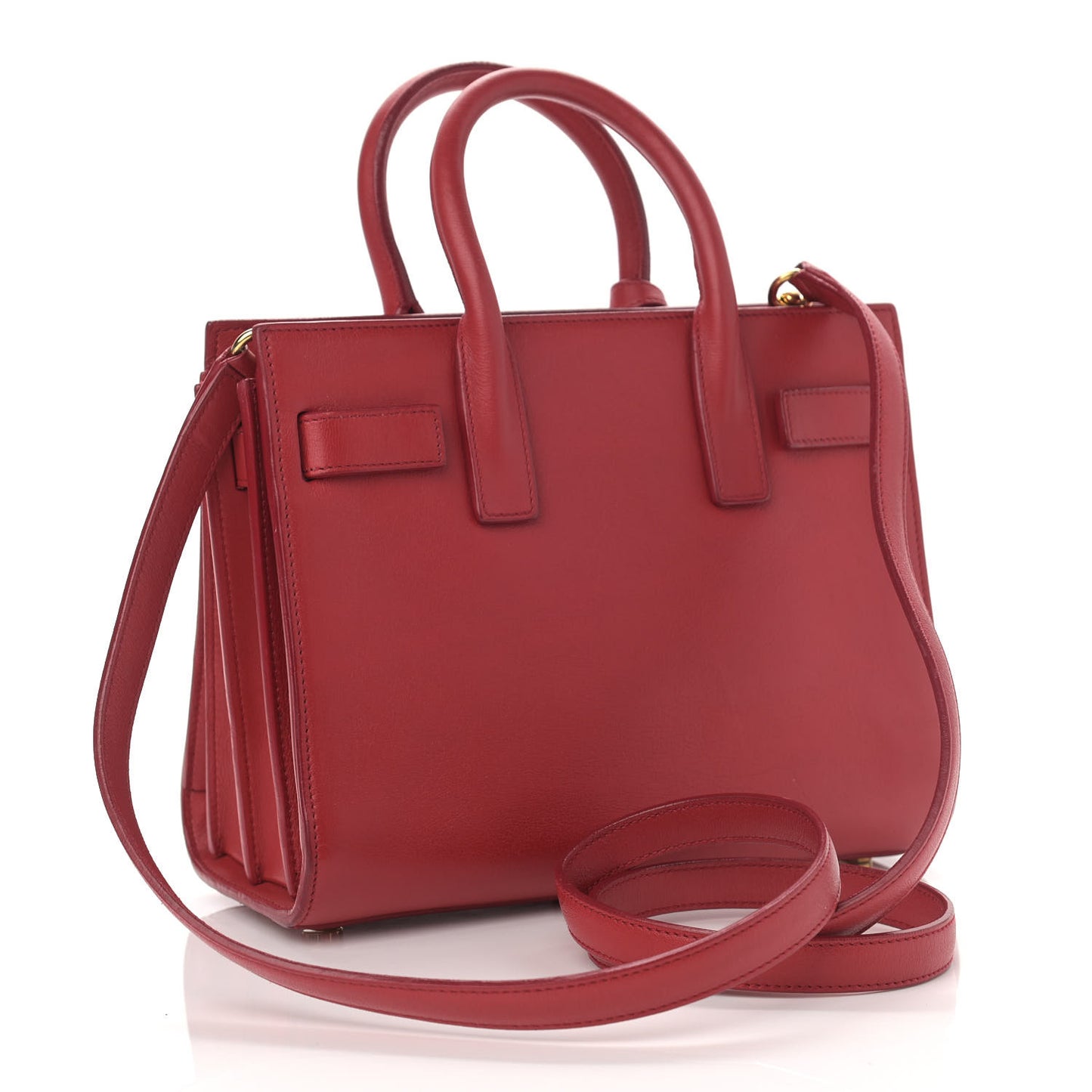 Calfskin Nano Sac De Jour Lipstick Red