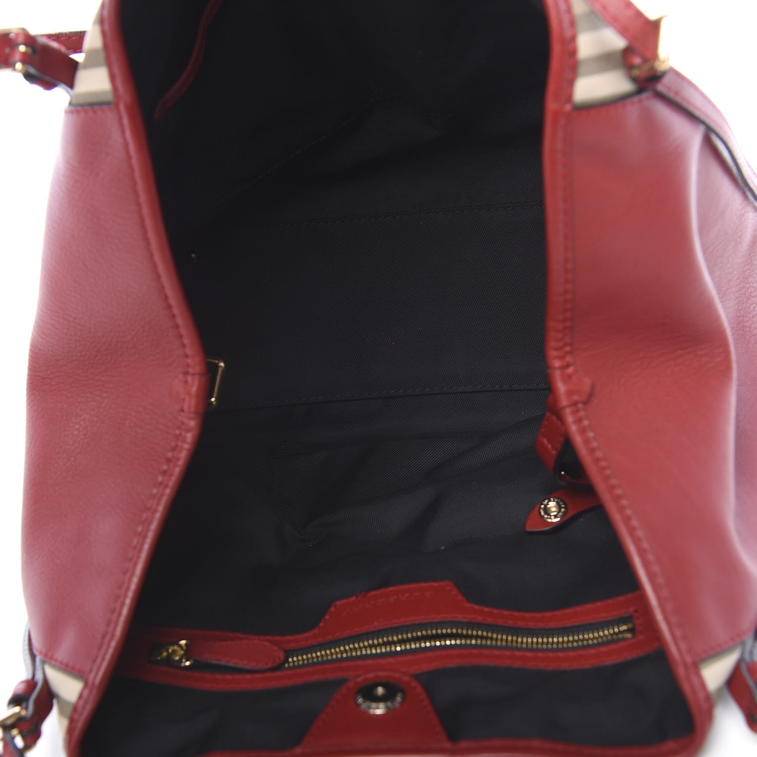 Burberry Horseferry Check Canterbury Tote Honey Parade Red 5 of 14