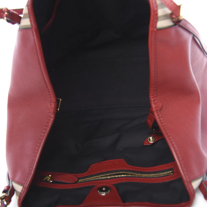 Burberry Horseferry Check Canterbury Tote Honey Parade Red 5 of 14