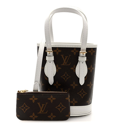 Louis Vuitton Monogram LV Match Nano Bucket Bag White 3 of 10