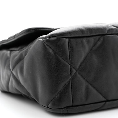 Chanel Goatskin Quilted Large Chanel 19 Flap Black 9 of 11