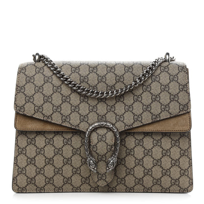 Gucci GG Supreme Monogram Medium Dionysus Shoulder Bag Taupe 1 of 10