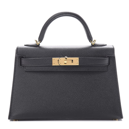 Hermes Epsom Mini Kelly Sellier 20 Black 1 of 10