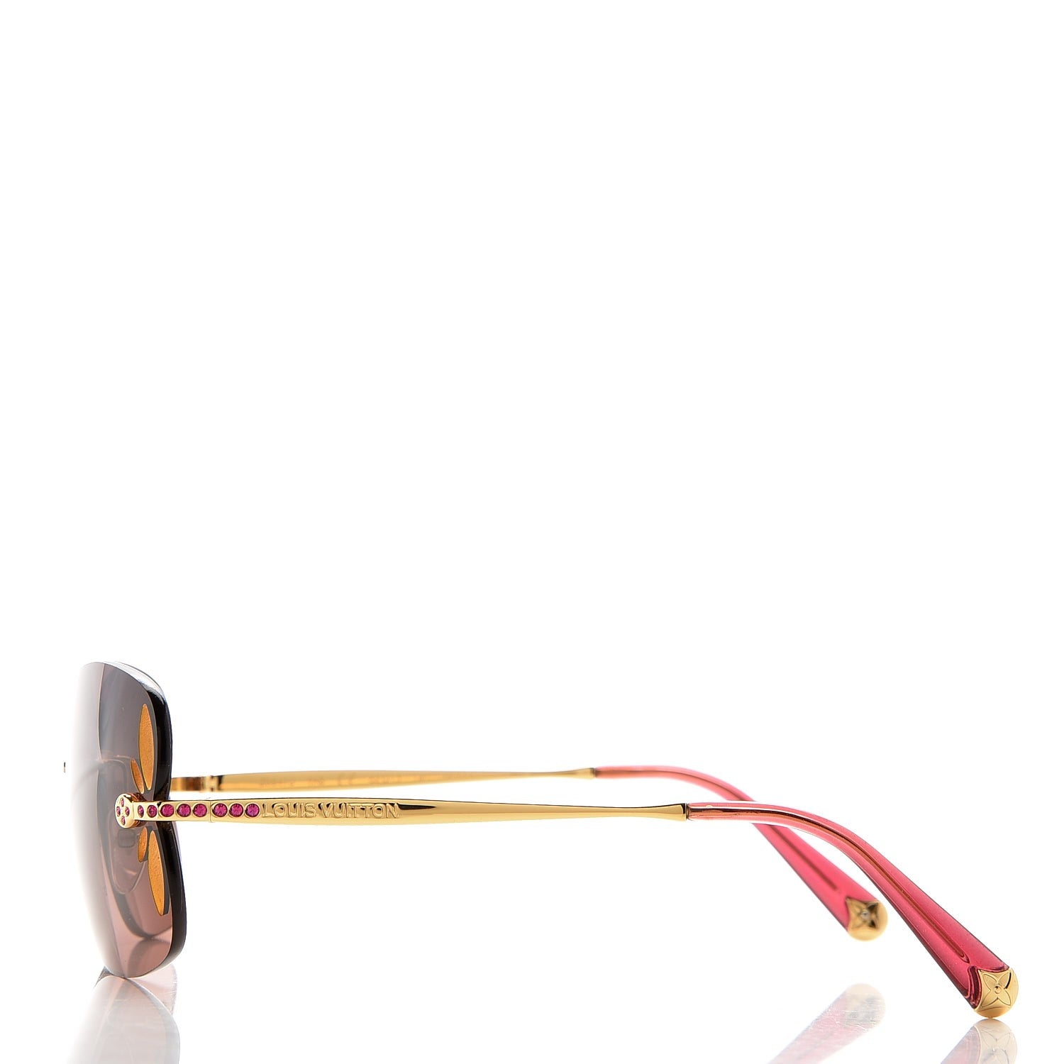 Louis Vuitton Lily Strass Sunglasses Z0641U Pink 3 of 7