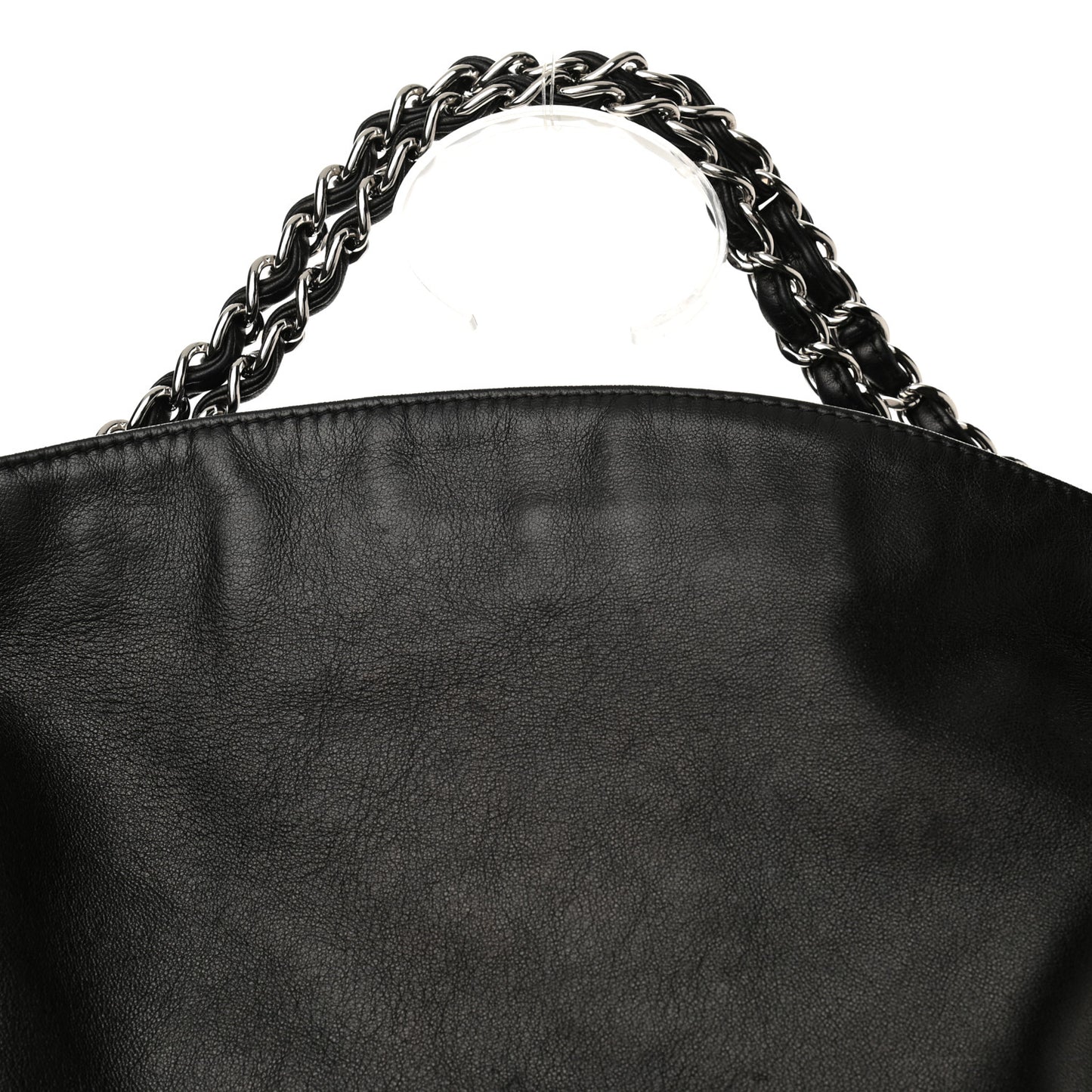 Lambskin Large Ultimate Soft Tote Black