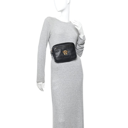 Versace Calfskin La Medusa Belt Bag Black 2 of 9
