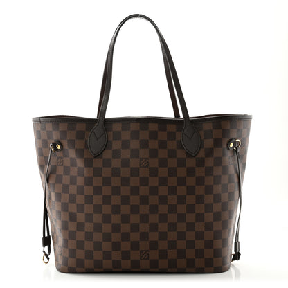 Louis Vuitton Damier Ebene Neo Neverfull MM Rose Ballerine 1 of 8