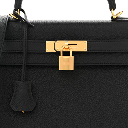 Hermes Togo Kelly Retourne 28 Black 5 of 12
