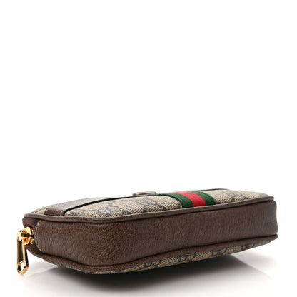 Gucci GG Supreme Monogram Ophidia Belted iPhone Case 85 34 Dark Brown 4 of 9
