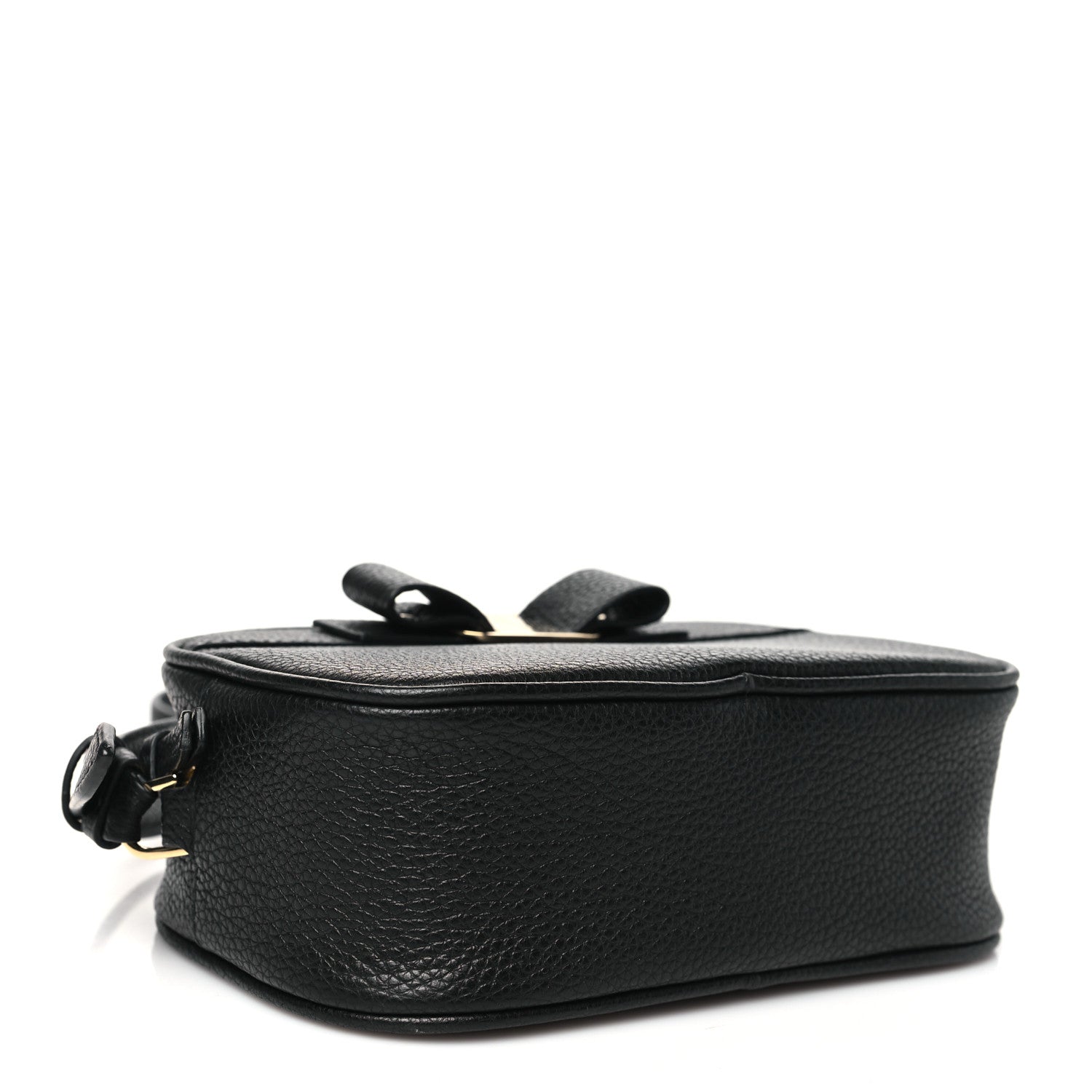 Salvatore Ferragamo Calfskin Vara Bow Camera Bag Black 4 of 10