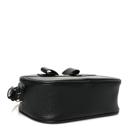 Salvatore Ferragamo Calfskin Vara Bow Camera Bag Black 4 of 10