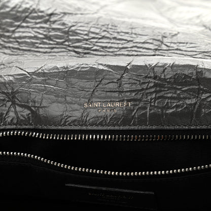 Saint Laurent Crinkled Calfskin Matelasse Monogram Medium Niki Chain Pebble 7 of 10