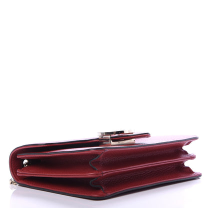 Gucci Dollar Calfskin Small Interlocking G Shoulder Bag Red 4 of 11