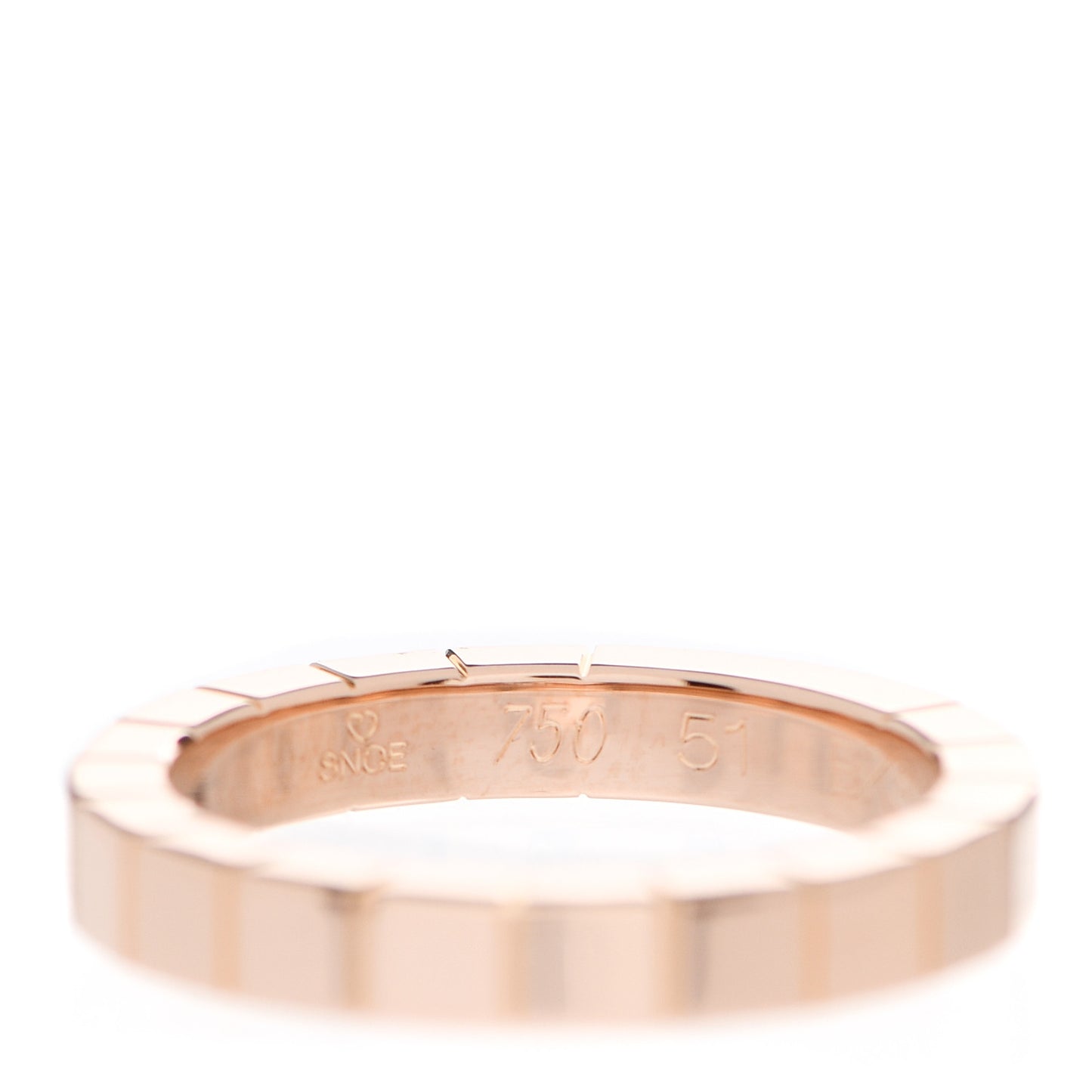 18K Pink Gold Lanieres Ring 51 5.75