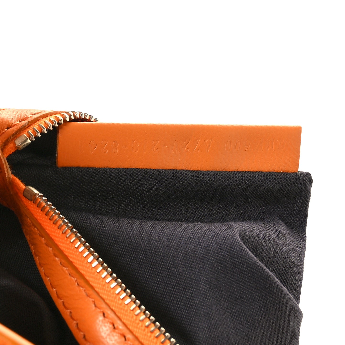 Nappa FF 1974 Embossed Baguette Clementine