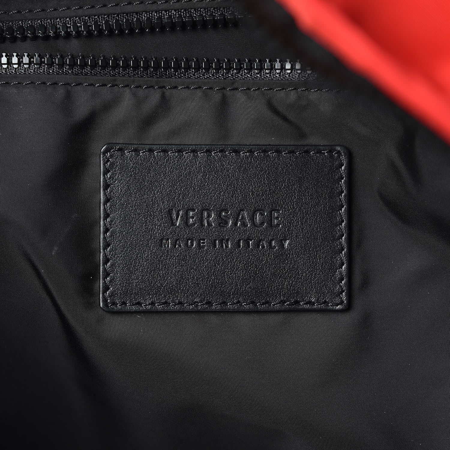 Versace Nylon 90's Vintage Logo Backpack Red White 6 of 8