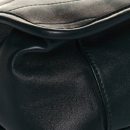 Saint Laurent Lambskin Matelasse Monogram Medium Niki Chain Satchel Dark Green 6 of 7