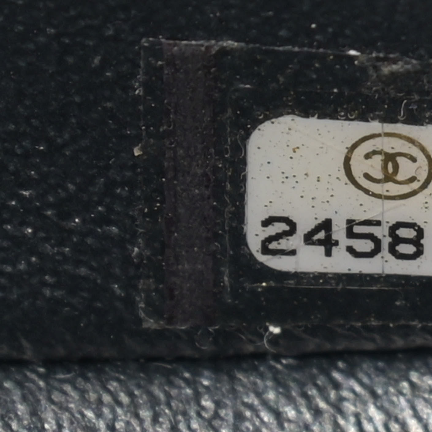 Iridescent Caviar Chevron Quilted Mini Rectangular Flap Black