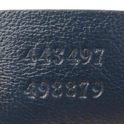 Gucci Vintage Effect Calfskin Matelasse Diagonal Small Torchon GG Marmont Shoulder Bag Mystic White Blue Agata 7 of 13