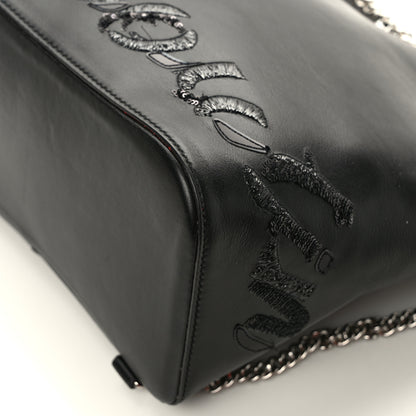 Christian Louboutin Calfskin Paris Marie Jane Logo Backpack Black 10 of 10