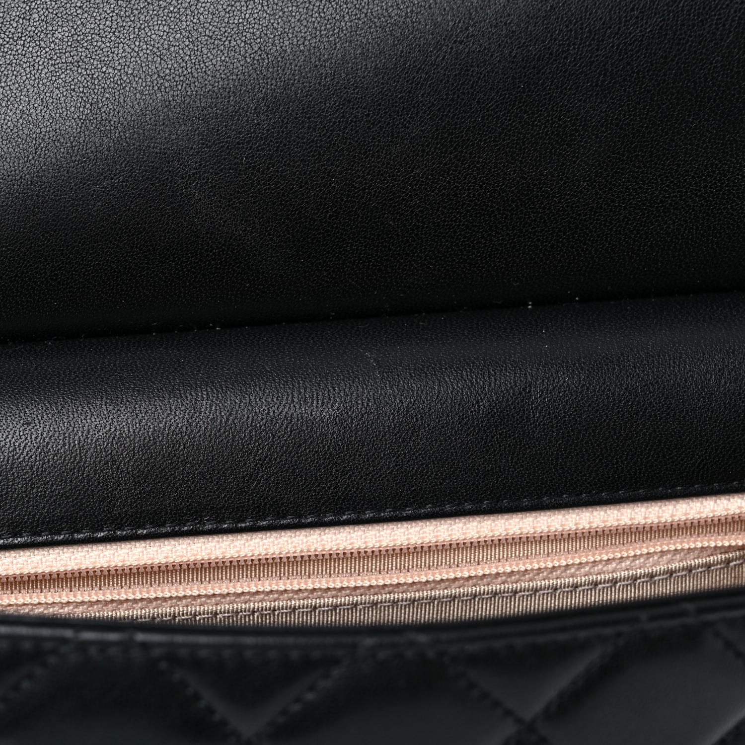 Chanel Goatskin Quilted Pearl Chain Flap Bag Black 14 of 14