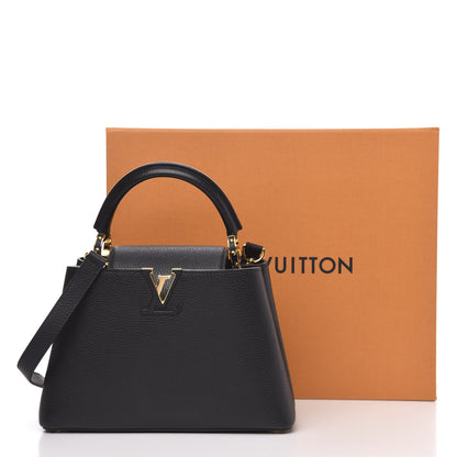 Louis Vuitton Taurillon Capucines BB Black 9 of 9