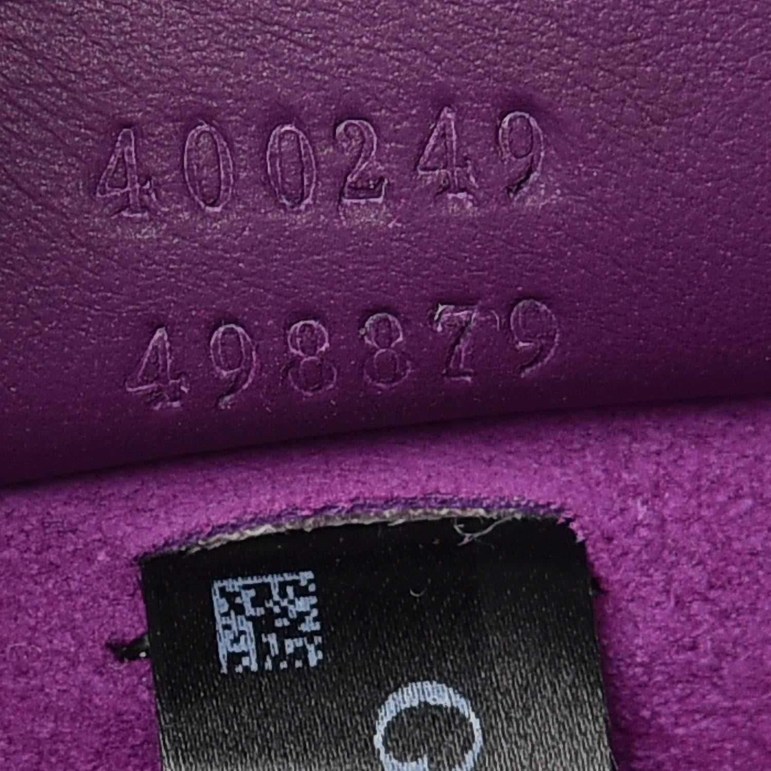 Gucci GG Supreme Monogram Suede Small Dionysus Shoulder Bag Purple 9 of 11