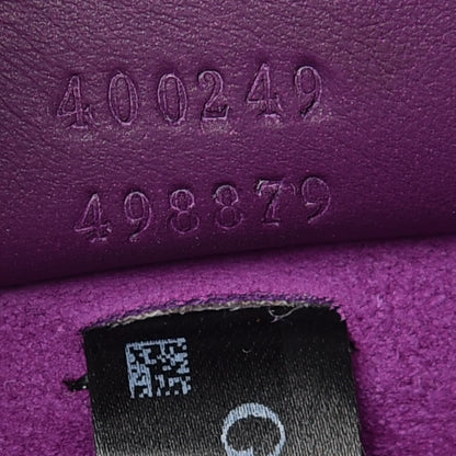 Gucci GG Supreme Monogram Suede Small Dionysus Shoulder Bag Purple 9 of 11