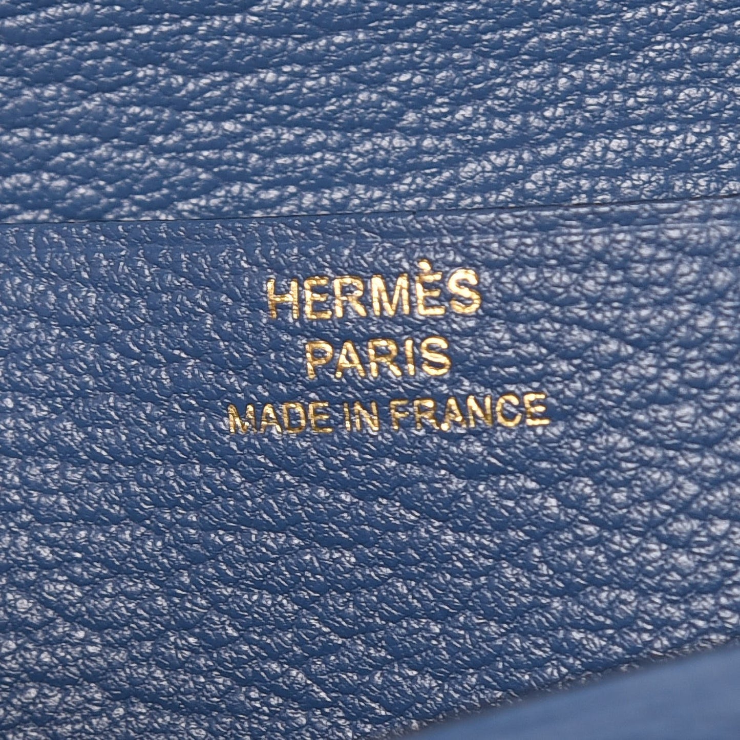 Chevre Mysore Bearn Gusset Wallet Bleu Agate